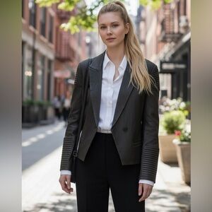 NWT RtA Evie Leather Jacket in Black Size S